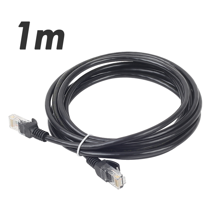 DA-UTP14P 1m-black UTP Category5e 케이블 1m UTP랜케이블 인터넷공유기연결용 100Mbps HUB연결