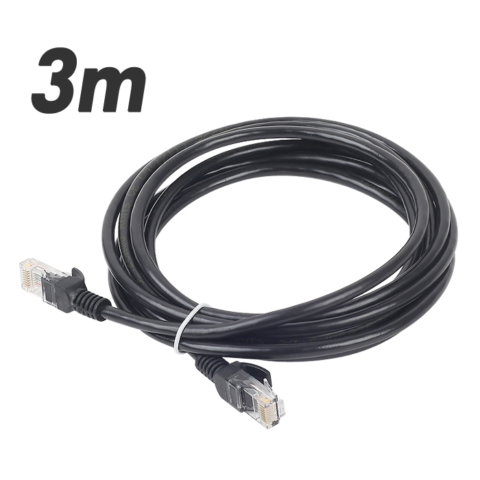 DA-UTP14P 3m-black UTP Category5e 케이블 3m UTP랜케이블 인터넷공유기연결용 100Mbps HUB연결