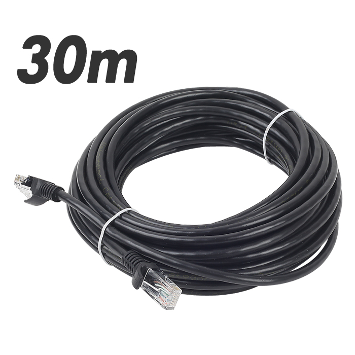 DA-UTP14P 30m-black UTP Category5e 케이블 30m UTP랜케이블 인터넷공유기연결용 100Mbps HUB연결
