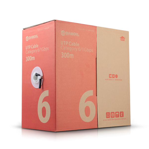 DA-UTP14P1G BLACK 300m (UTP케이블 공사용 제작용 기가케이블 네트워크케이블 인터넷연결용 1G 1000Mbps)