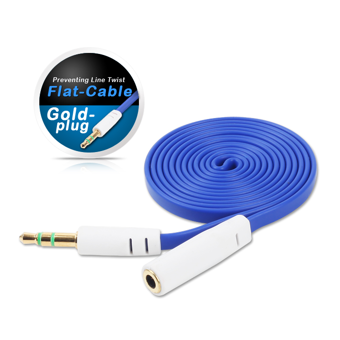 DA-STC-MF-1m-blue 다모일 컬러 Stereo 연장 케이블 1m (BLUE) 스피커연장선 이어폰연장선