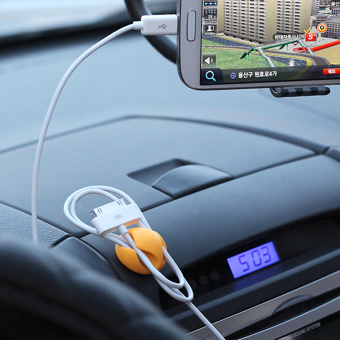 DA-MULTI CLIPS2(6색) 다목적 멀티 홀더(2구) 책상케이블정리 충전케이블정리