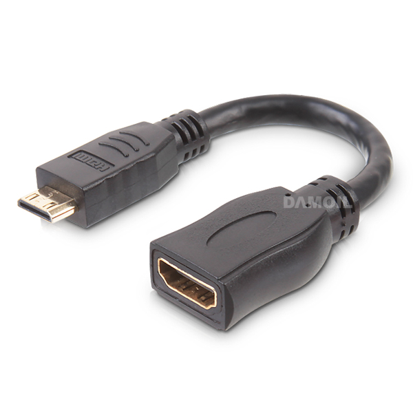 DA-HDG755 HDMI-F/miniHDMI-M-20Cm 젠더 (HDMI to miniHDMI젠더-케이블형)