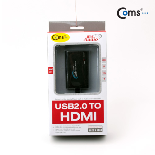 Coms USB 컨버터(영상 HDMI용), USB에서 HDMI 영상으로 변환