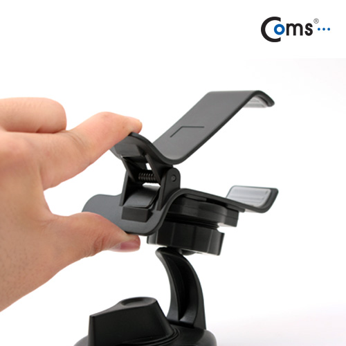 Coms 차량용 거치대, 유리흡착, 클립고정방식