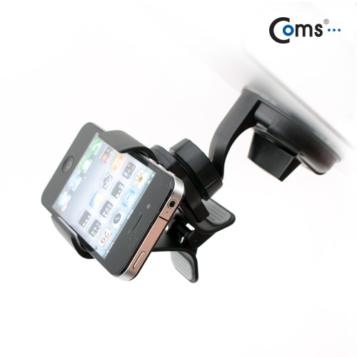 Coms 차량용 거치대, 유리흡착, 클립고정방식