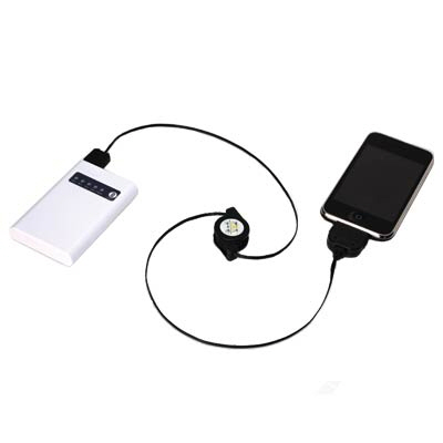 Coms 아이폰 비상 충전기/2000mA/충전 잔량 표시