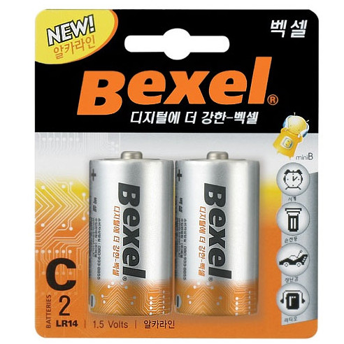 벡셀 건전지 1.5V LR14/2알