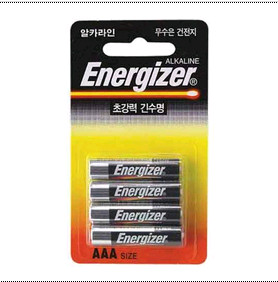 에너자이저 건전지 1.5V AAA 4알