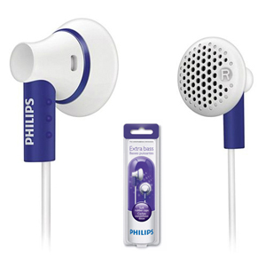 PHILIPS 이어폰 SHE3000PP 퍼플