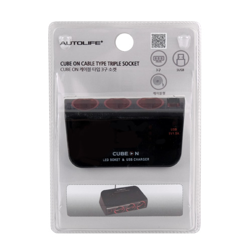 차량용 시가 소켓 3구 ★상품패키지변경