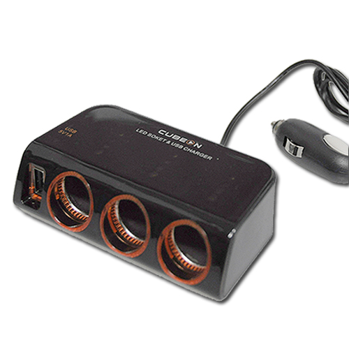 차량용 시가 소켓 3구 ★상품패키지변경