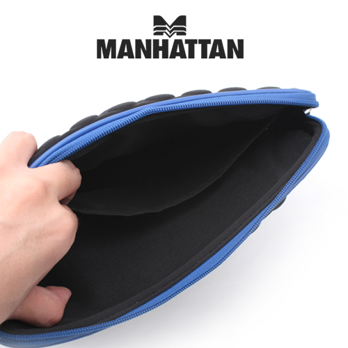 Manhattan (태블릿 PC 파우치/439626) 10인치용/충격보호, 검정+파랑