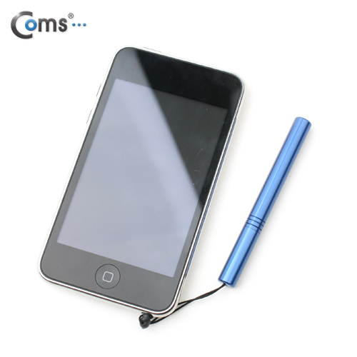 Coms 정전식 터치펜(이어마개 볼펜형) - 9가지 컬러(블루)