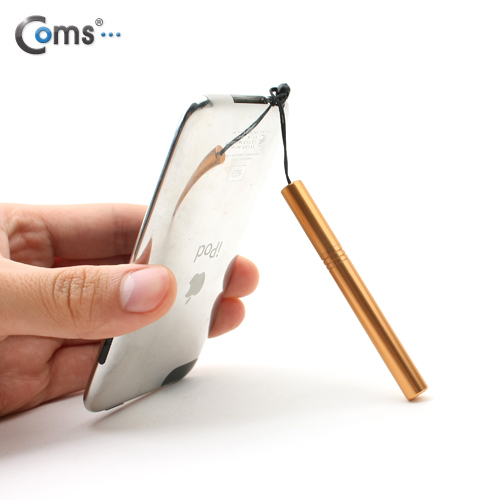 Coms 정전식 터치펜(이어마개 볼펜형) - 9가지 컬러(골드)