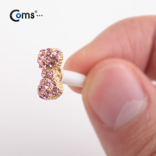 Coms 스마트폰 이어캡 - 분홍리본