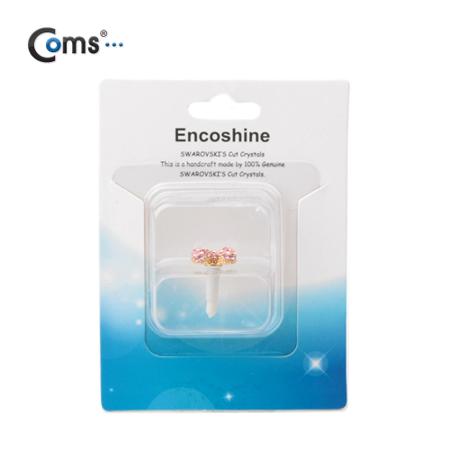 Coms 스마트폰 이어캡 - 분홍리본