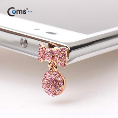 Coms 스마트폰 이어캡 - 분홍원형