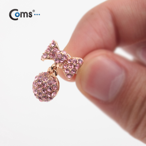 Coms 스마트폰 이어캡 - 분홍원형