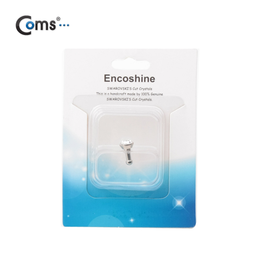 Coms 스마트폰 이어캡 - 큐빅 (투명)