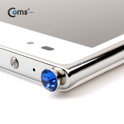 Coms 스마트폰 이어캡 - 큐빅 (블루)