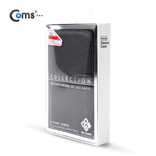 Coms 갤럭시 S3 케이스 - 지갑형, 블랙/3G전용