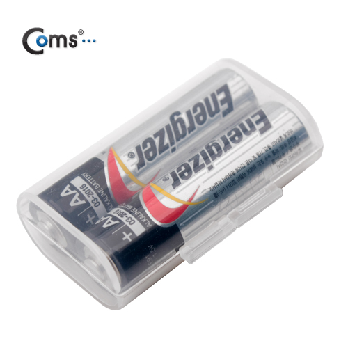 Coms 건전지 케이스 - AA 2개 보관용