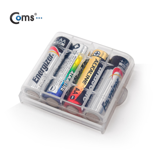 Coms 건전지 케이스 - AA 4개 보관용