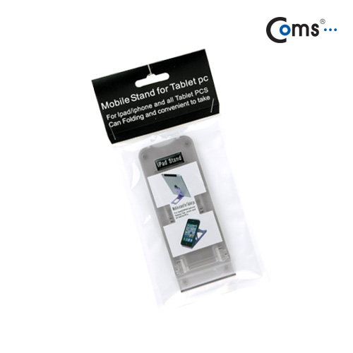 Coms 스마트폰 스탠드 - 접이식/그레이(투명)