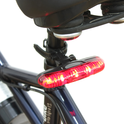 Coms 자전거 안전 점멸기 - 슬림타입/거치대 포함(후방점멸) / LED
