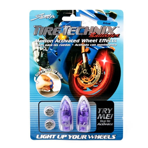 Coms 자전거 / 바이크 안전 점멸기 - 파란색, 공기 흡입구 장착 / LED