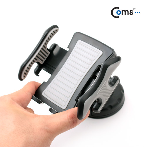 Coms 차량용 거치대 - 유리흡착/에어컨 선택 거치대 포함