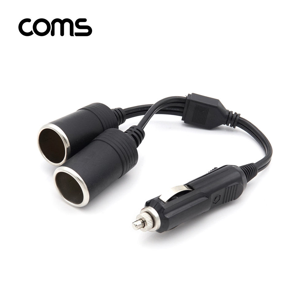 Coms 차량용 시가 분배기 - 2분배(케이블형)/35cm / 시가잭(시거잭)