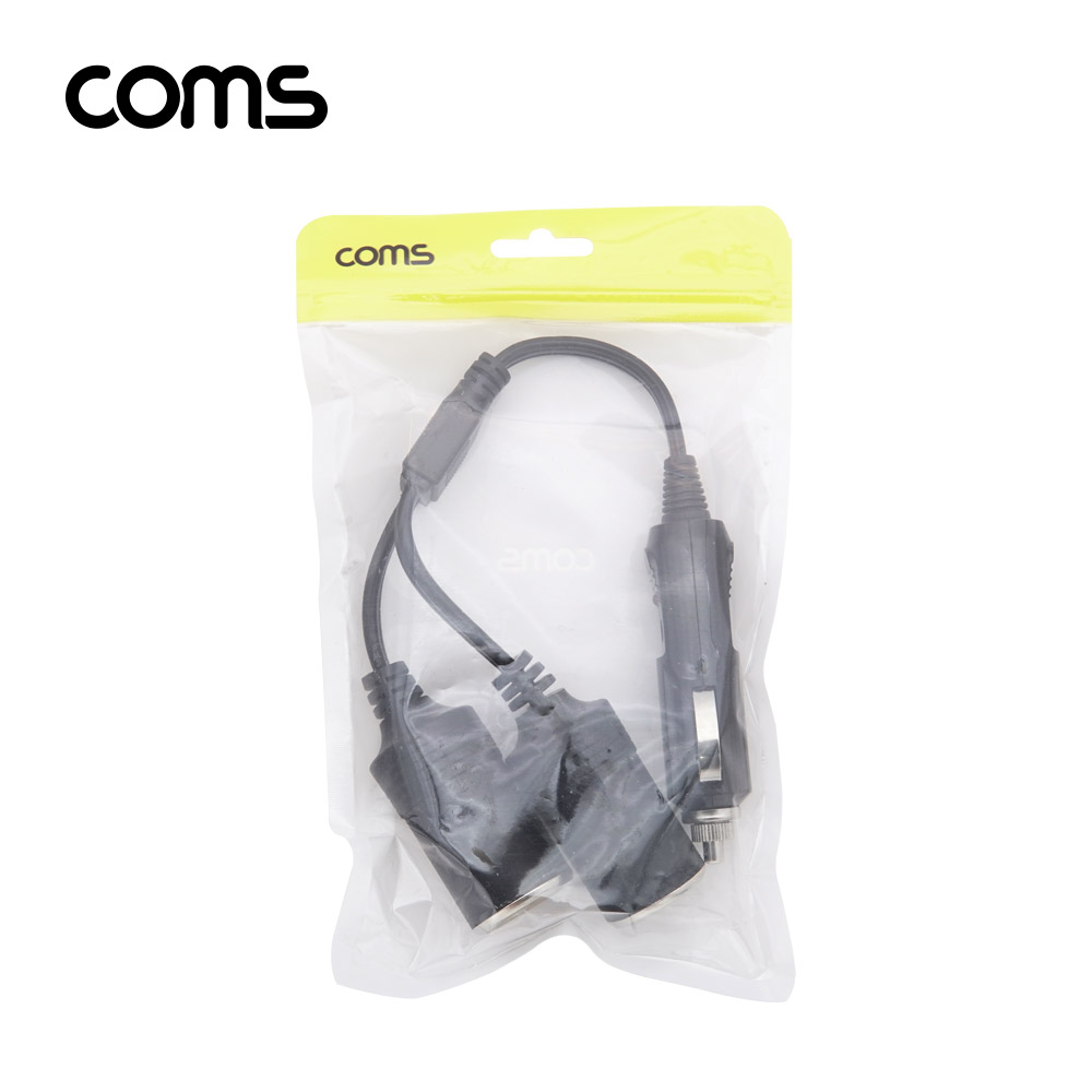Coms 차량용 시가 분배기 - 2분배(케이블형)/35cm / 시가잭(시거잭)