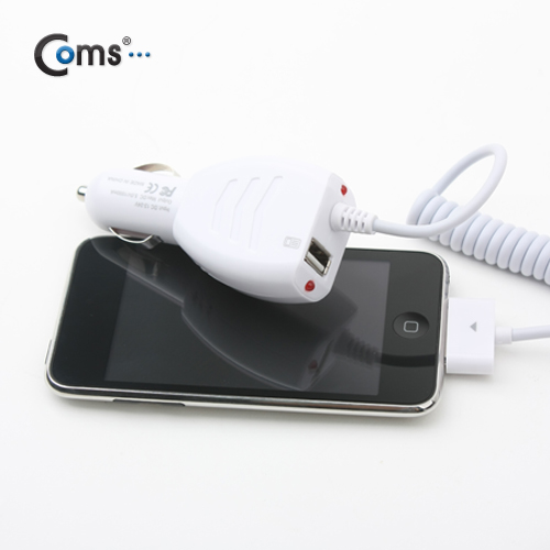 Coms 차량용 아이폰 충전 케이블(5V 1A/돼지꼬리 케이블)