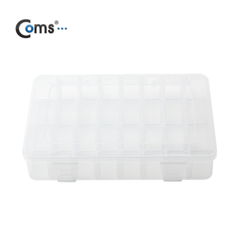 Coms 다용도 PVC 수납함 (24분배, 20cmX13.5cmX4cm) EKB-206