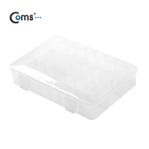 Coms 다용도 PVC 수납함 (24분배, 20cmX13.5cmX4cm) EKB-206