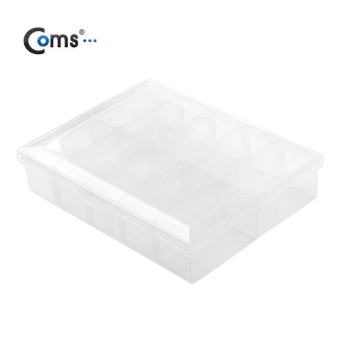 Coms 다용도 PVC 수납함 (10분배, 13.5cmX10cmX2.7cm) EKB-203