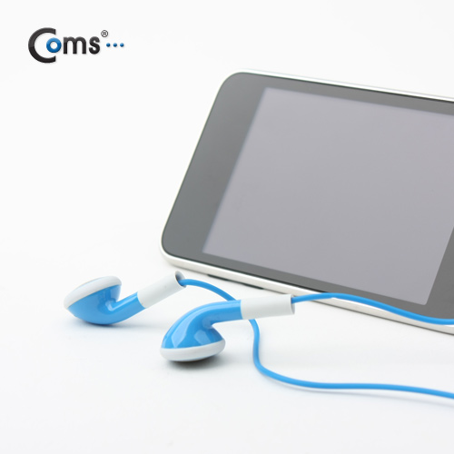 Coms 이어폰(스마트폰) 칼라 - 블루, 마이크/리모컨