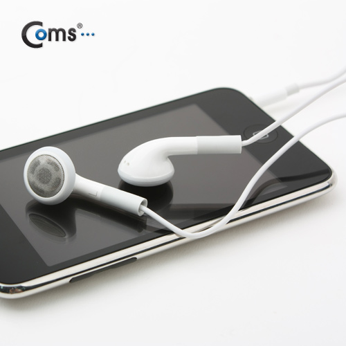Coms 이어폰(스마트폰) 칼라 - 화이트, 마이크/리모컨