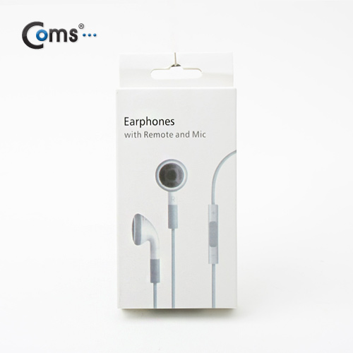 Coms 이어폰(스마트폰) 칼라 - 화이트, 마이크/리모컨