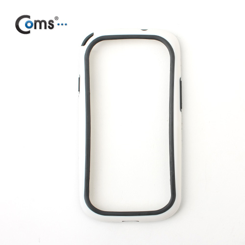 Coms 갤럭시 S3 케이스(범퍼 케이스/실리콘) - 화이트+블랙