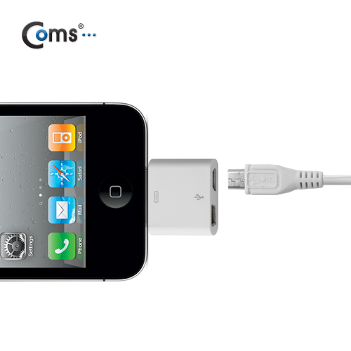 Coms IOS 변환젠더(Mini 5P+Micro B F)