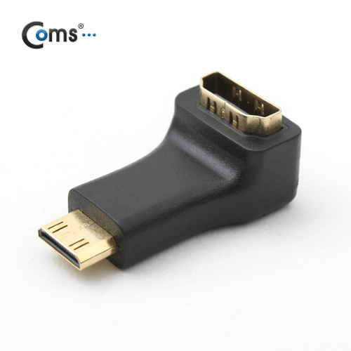 Coms HDMI 젠더(Mini HDMI M/HDMI F),꺾임형(꺽임)/상향90도