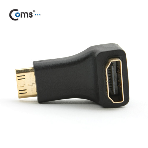 Coms HDMI 젠더(Mini HDMI M/HDMI F),꺾임형(꺽임)/상향90도