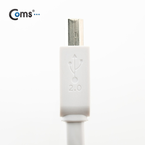 Coms USB 2.0 케이블(일반/AB형) 1.5M/Flat형