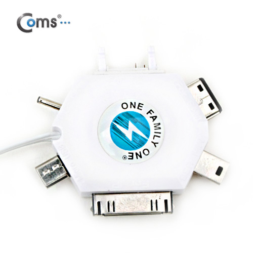 Coms USB 전원 케이블 (멀티용) - 6 in 1