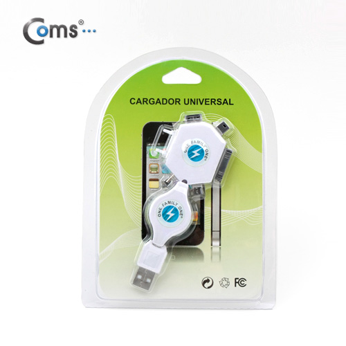 Coms USB 전원 케이블 (멀티용) - 6 in 1