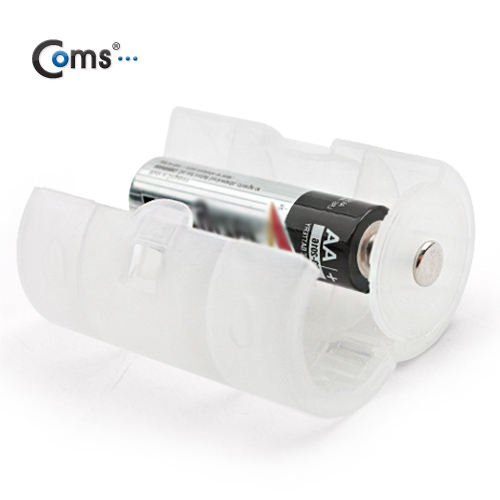 Coms 건전지 변환홀더(AA to D타입), 1개입-건전지 별도