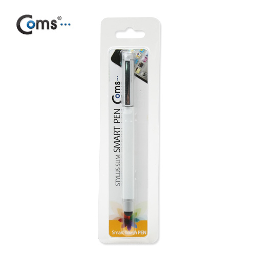 Coms 터치펜 정전식(볼펜포함) / 실버-화이트